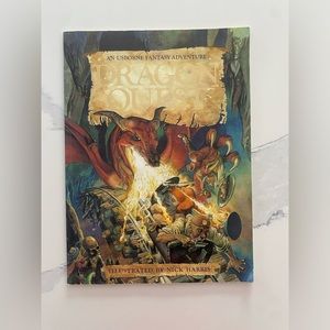 Vintage Usborne fantasy adventure dragon quest book